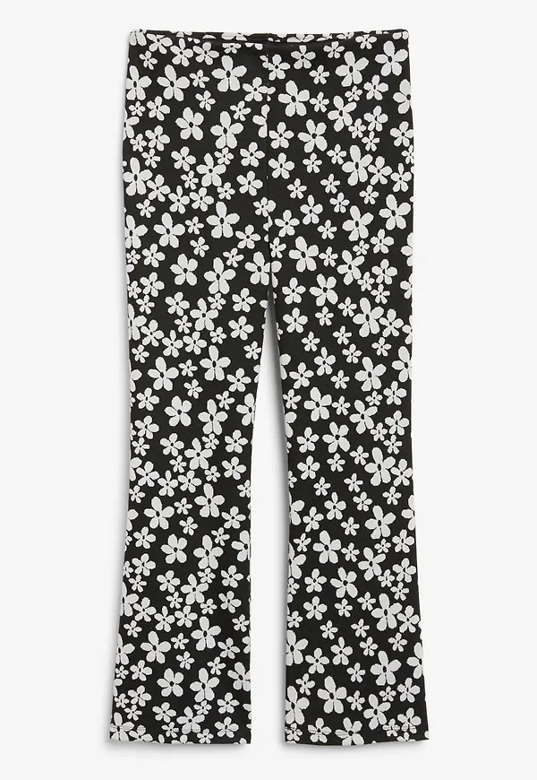 Soft high waist trousers - Black