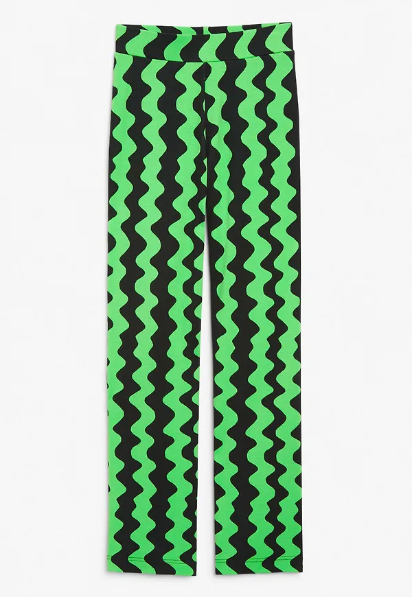 Soft high waist trousers - Green