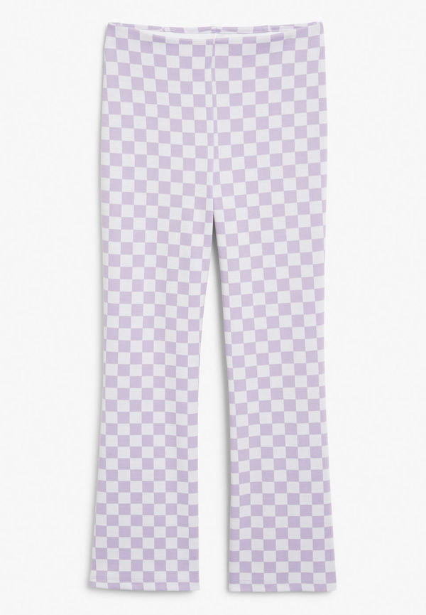 Soft high waist trousers - Purple