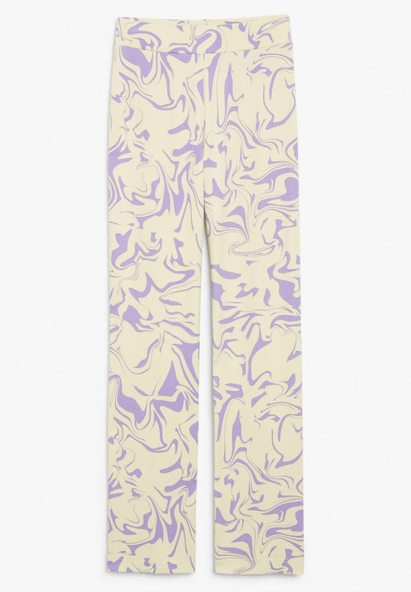 Soft high waist trousers - Yellow