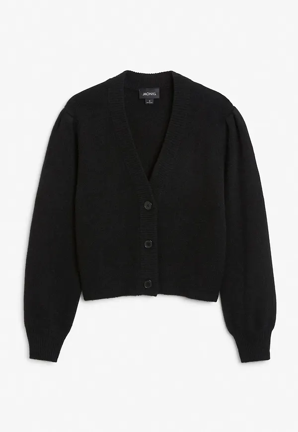 Soft knit cardigan - Black