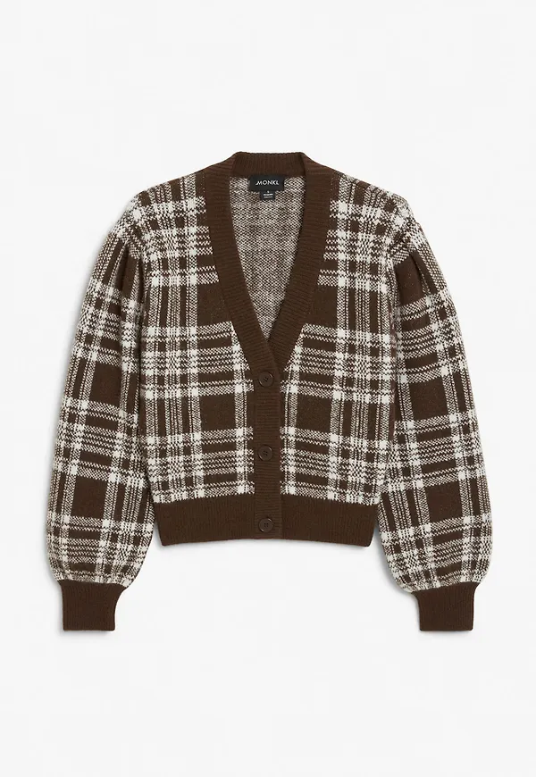 Soft knit cardigan - Brown