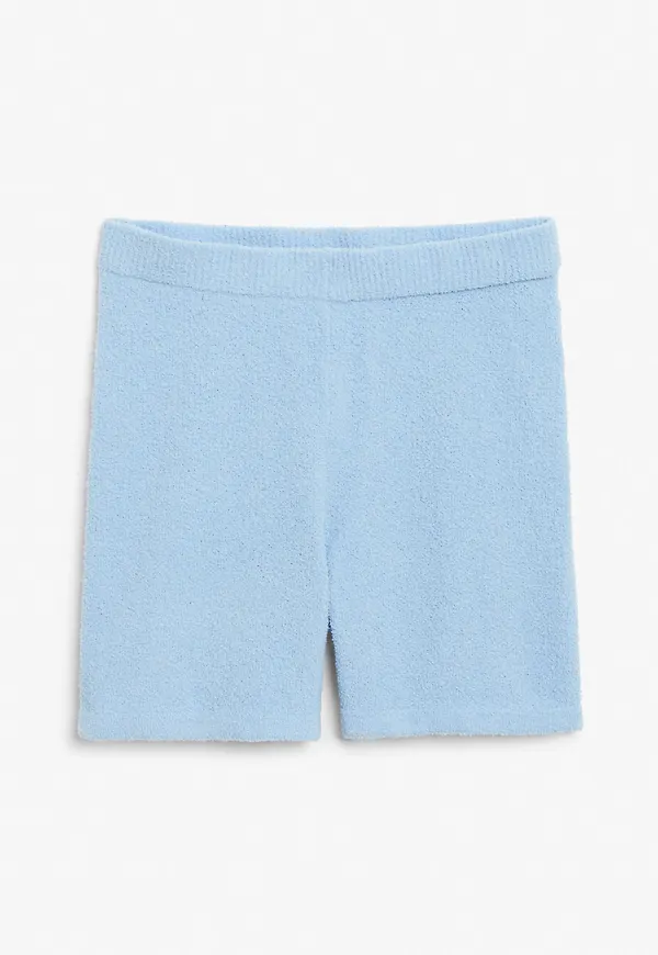Soft knit shorts - Blue
