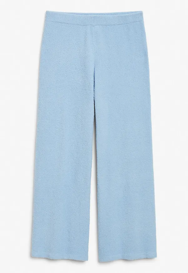 Soft knit trousers - Blue
