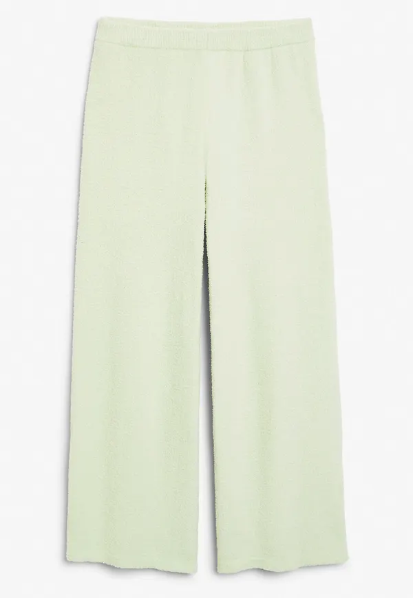 Soft knit trousers - Green