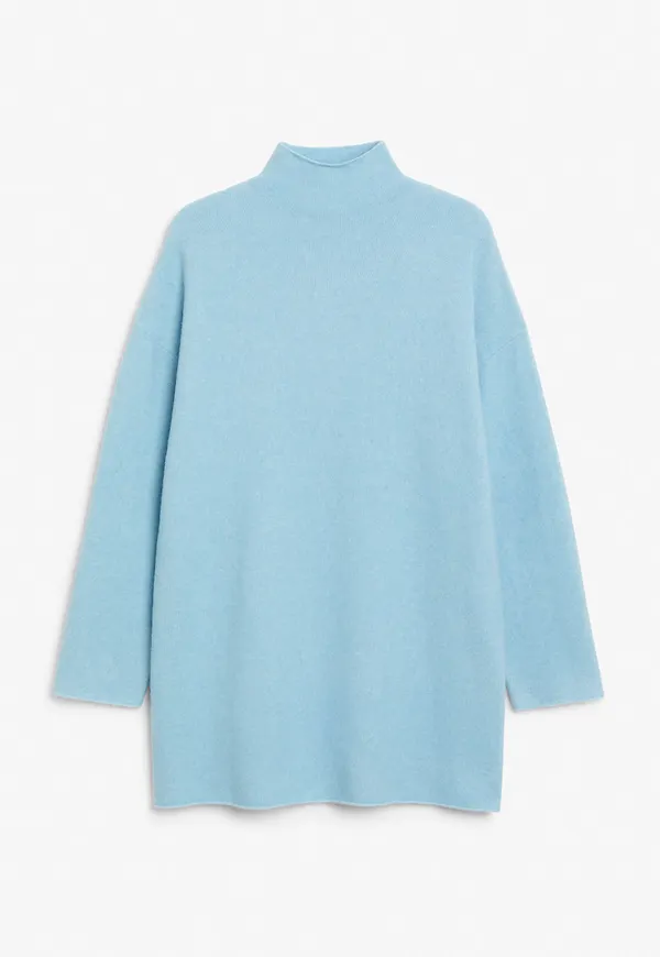 Soft knit tunic dress - Turquoise