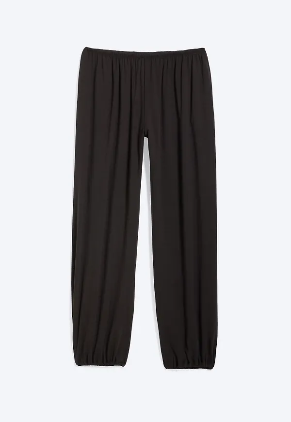 Soft Mid-Rise Balloon Trousers
