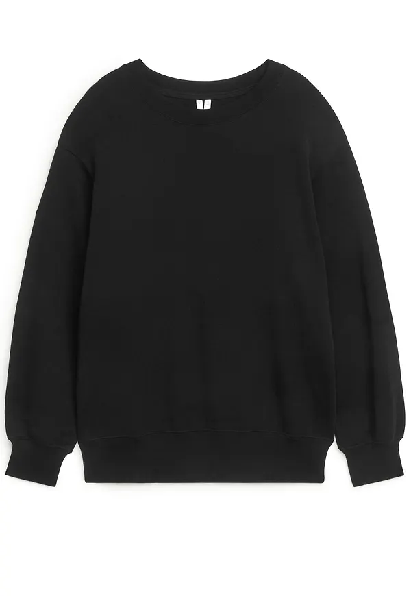 Soft Oversized Sweatshirt - Black