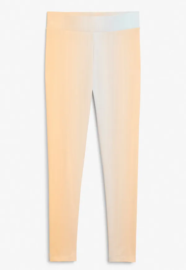 Soft shiny leggings - Orange