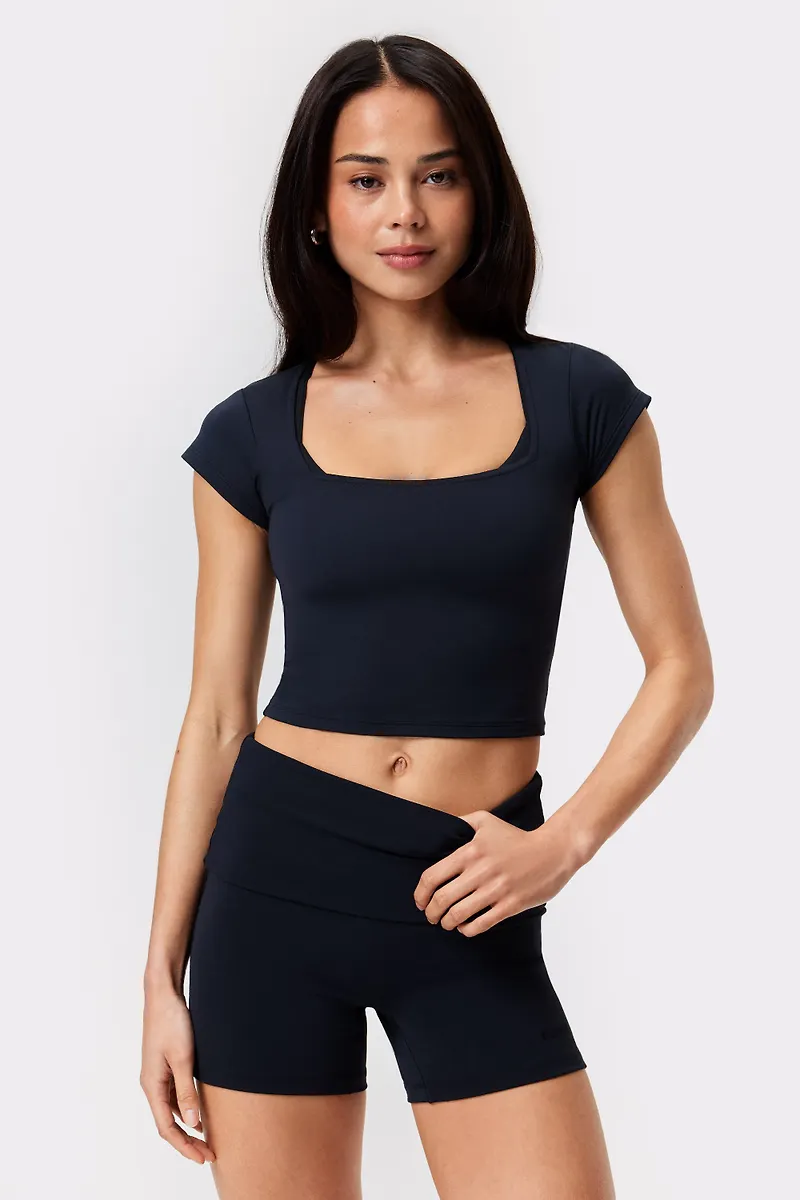 Soft Square Crop Top