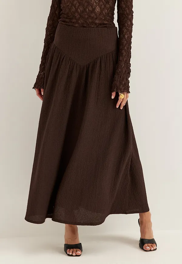 Soft Structure Maxi Skirt