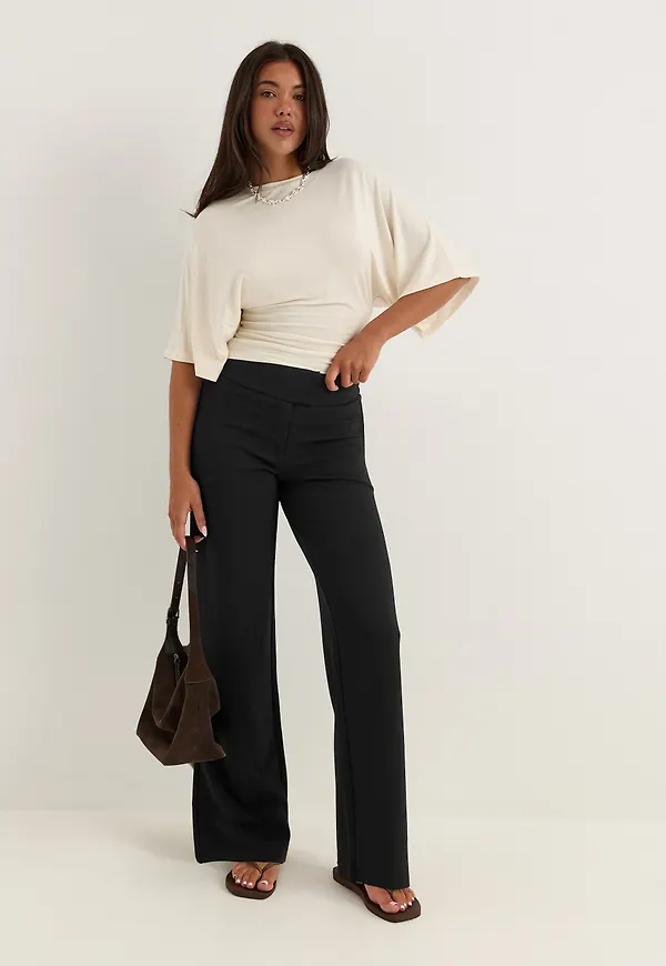 Soft Suit Wide Trousers