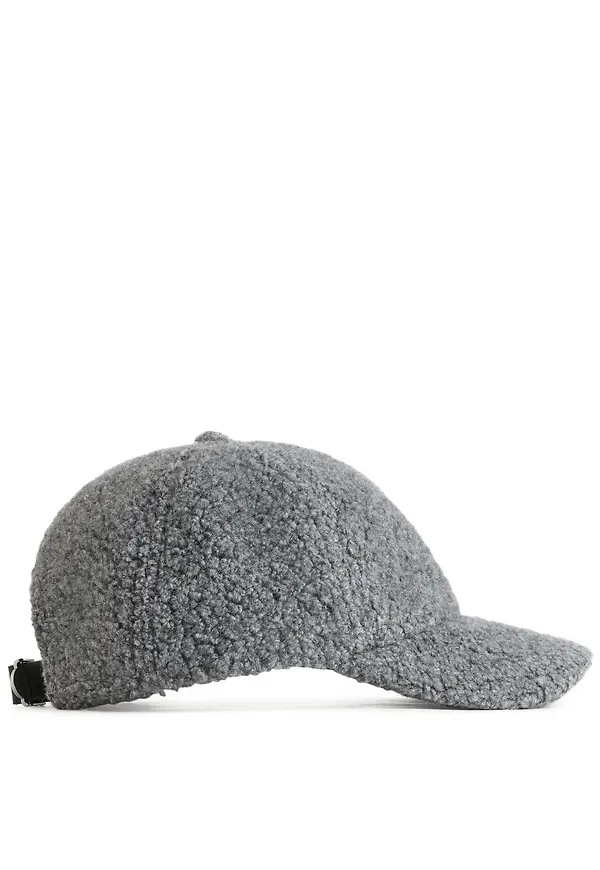 Soft Teddy Cap - Grey