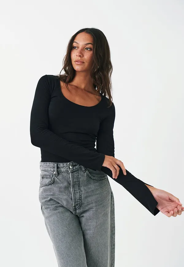 Soft touch jersey top