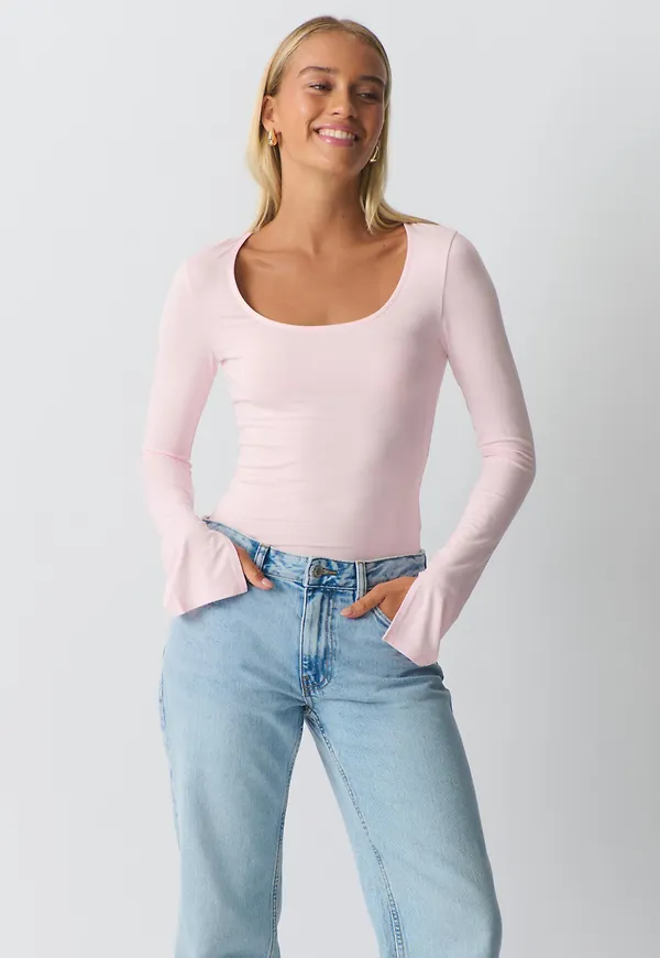 Soft touch jersey top