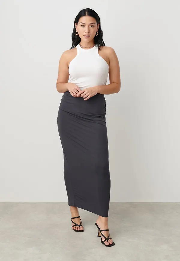 Soft touch ruched skirt