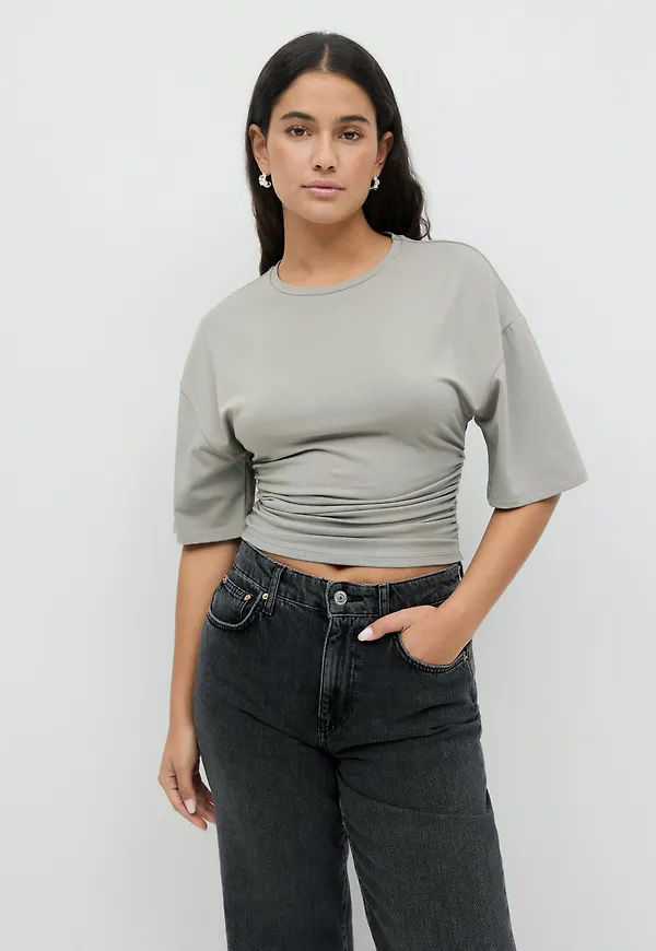 Soft touch ruched tee