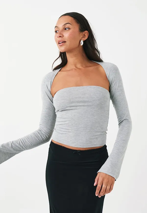 Soft touch square neck top