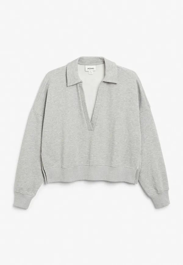 Soft v-neck sweater - Grey