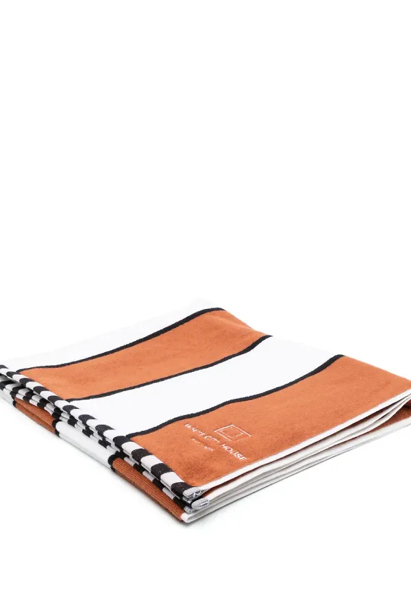 Soho Home White City randig badhandduk - Vit