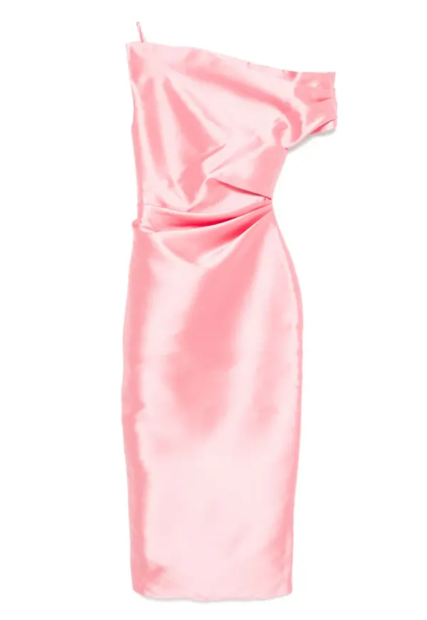 Solace London Ellison midiklänning - Rosa – Farfetch