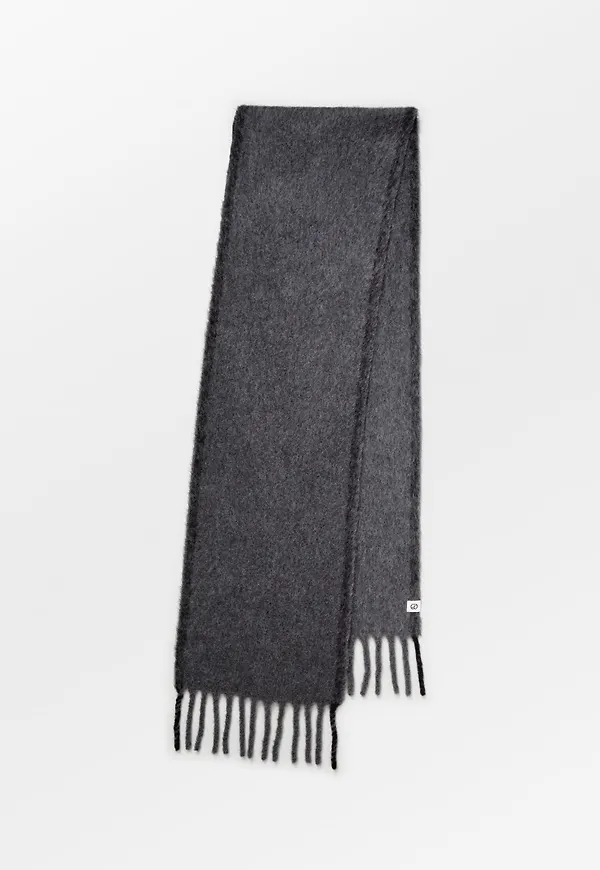 Solid Yuta Scarf - Grey