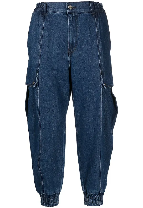 SONGZIO avsmalnande jogger-jeans - Blå