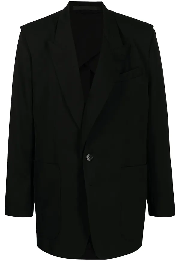 SONGZIO blazer med dubbla lager - Svart