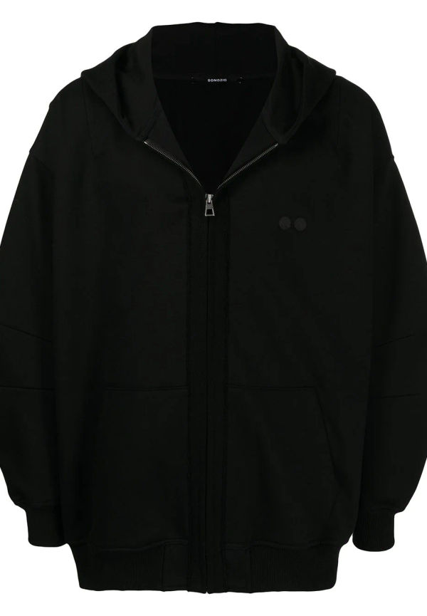 SONGZIO hoodie med dragkedja - Svart