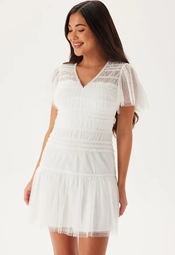 Sonia Mesh Frill Dress – Bubbleroom