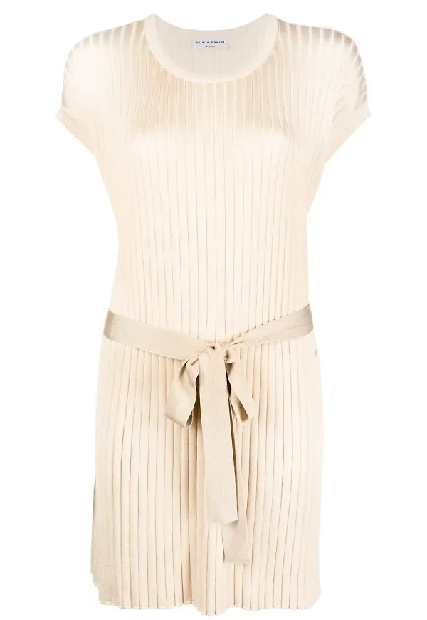 Sonia Rykiel klänning med rundad hals - Neutral