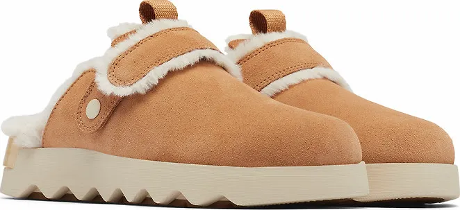 Sorel Women's Viibe Clog Suede Cozy Tawny Buff
