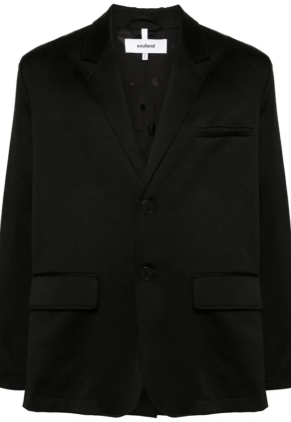 Soulland Gabe enkelknäppt blazer - Svart