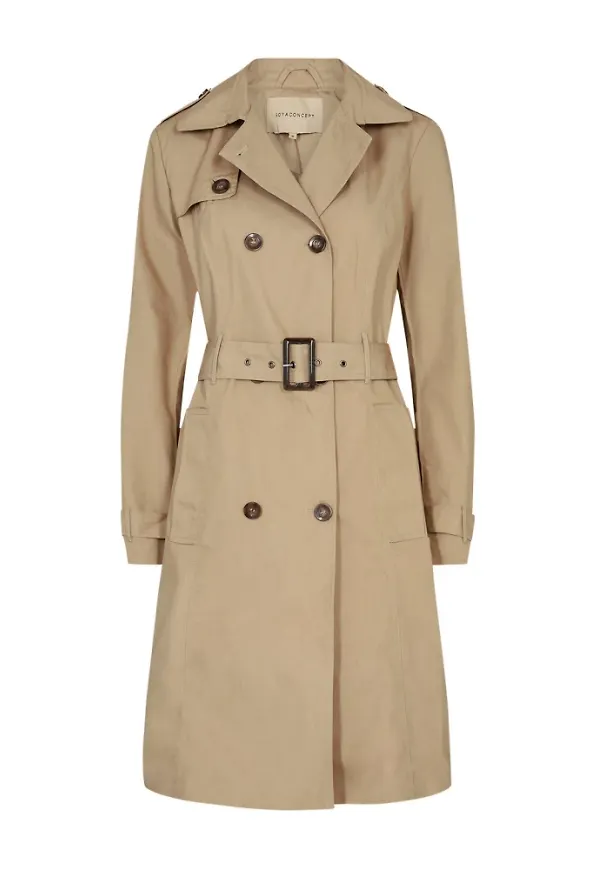 Soyaconcept Belted Coat Beige, Dam