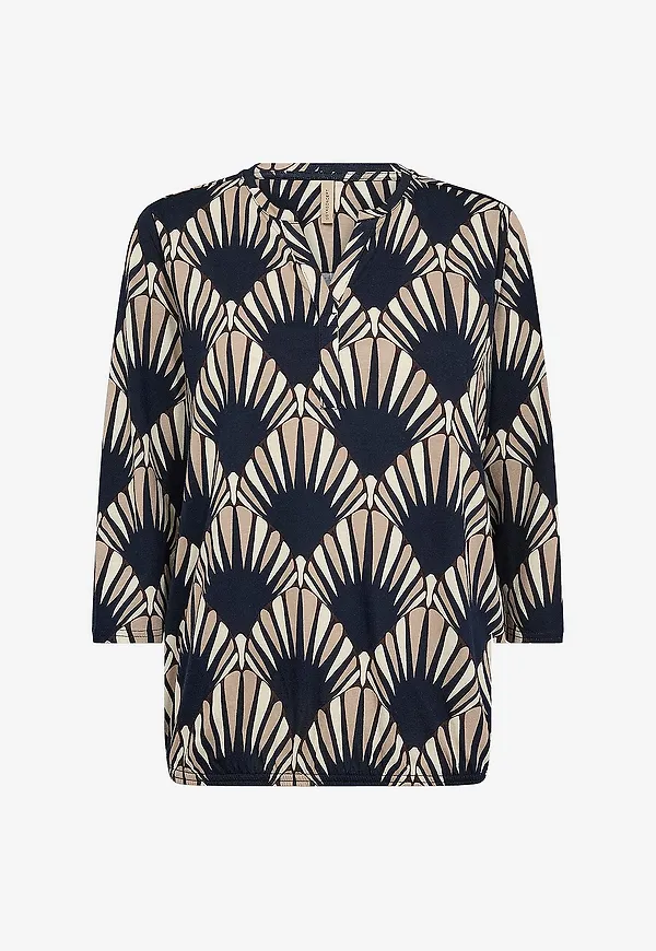 Soyaconcept - Blus Sc-Felicity Aop 555 - Blå