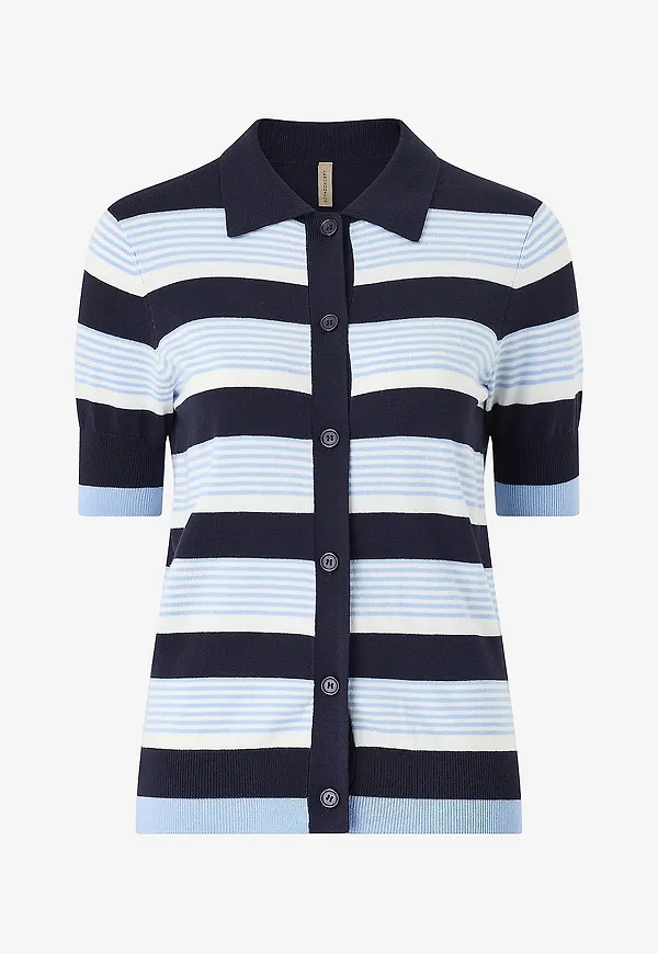 Soyaconcept - Cardigan Sc-dollie Stripe 820 - Blå