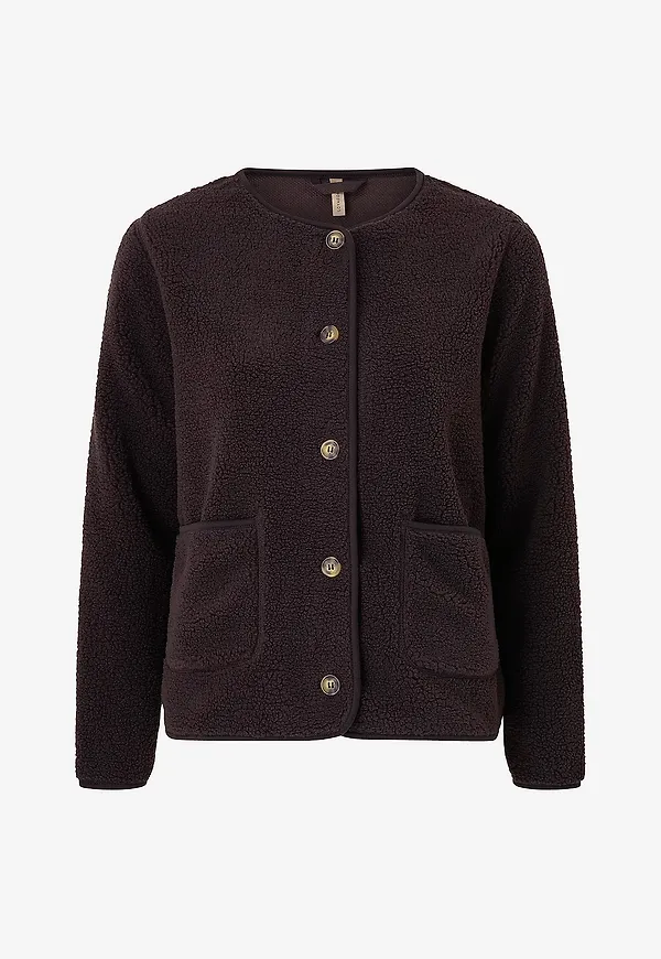 Soyaconcept - Fleececardigan Sc-onyx 2 - Brun