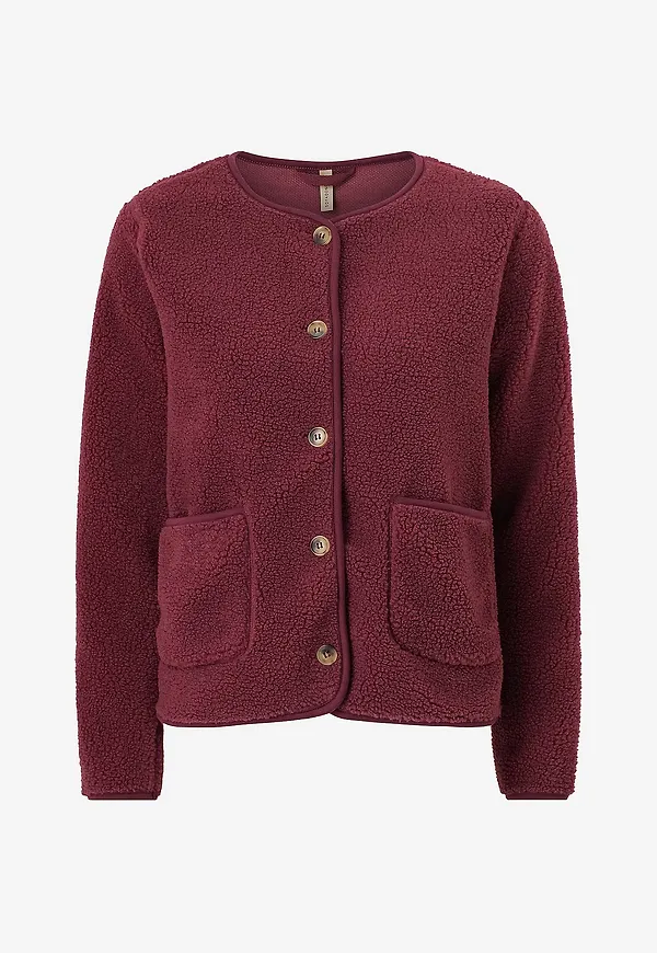 Soyaconcept - Fleececardigan Sc-onyx 2 - Röd