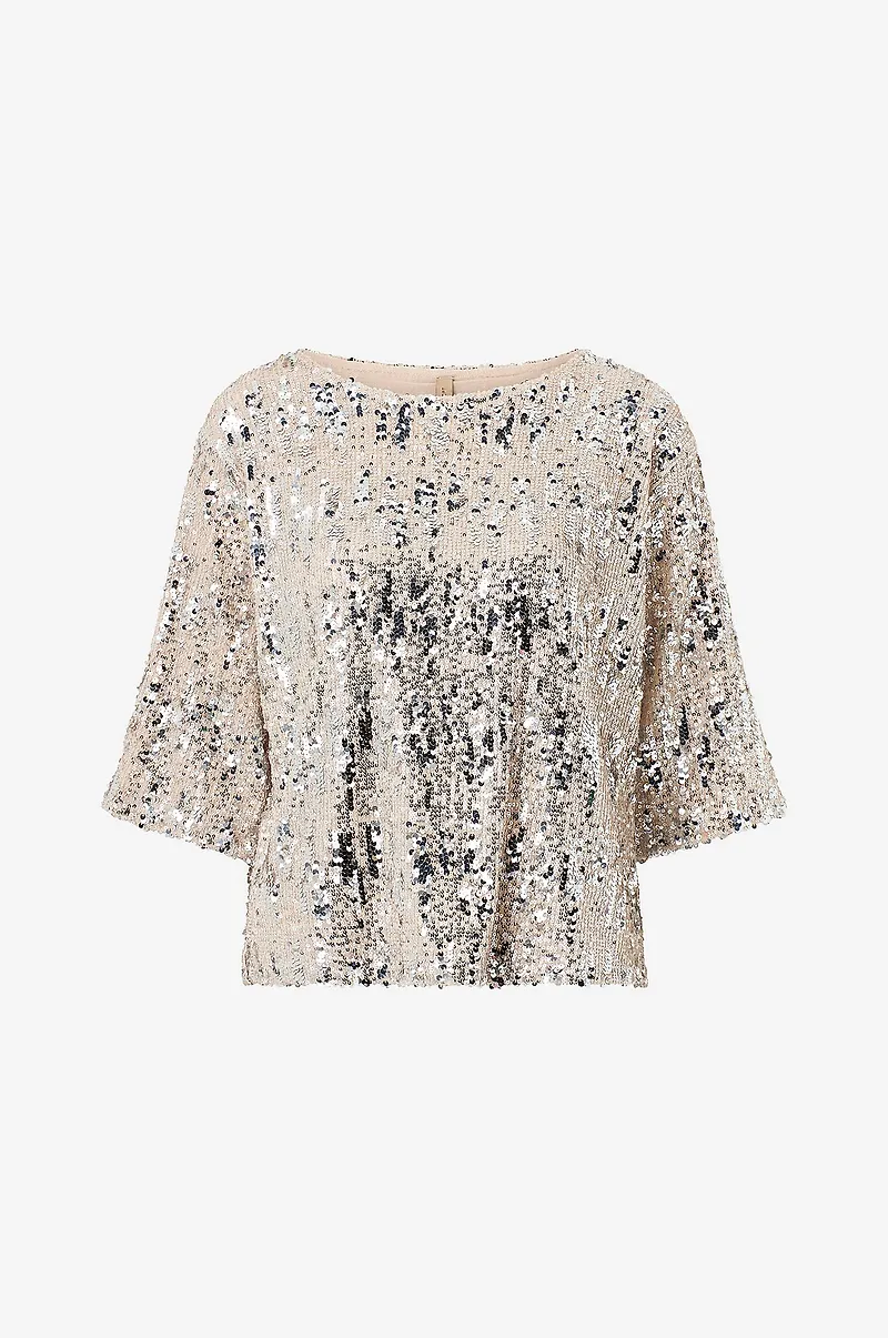 Soyaconcept - Paljettopp Sc-angel 1 - Beige