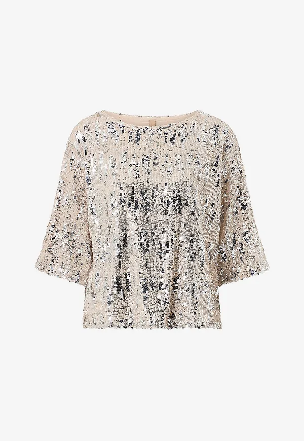 Soyaconcept - Paljettopp Sc-angel 1 - Beige