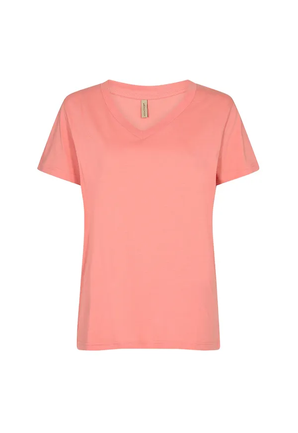 Soyaconcept T-shirt 'DERBY' korall