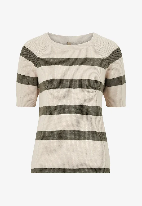 Soyaconcept - Topp Sc-Kanita Stripe 19 - Grön