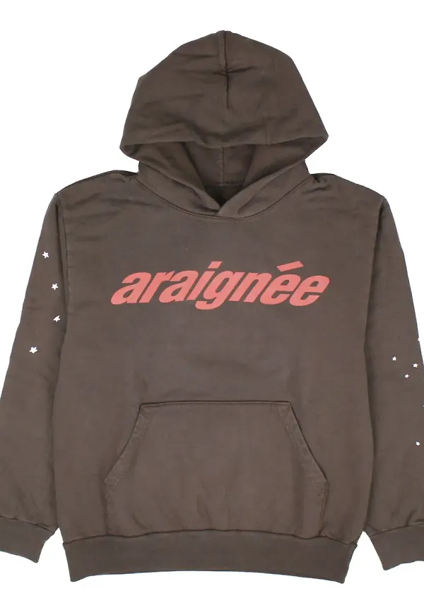 SP5DER Araignee hoodie - Brun