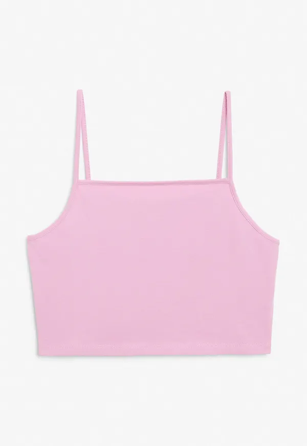 Spaghetti strap crop top - Pink