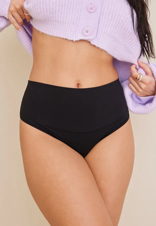 Spanx - Svart - Cotton Comfort Thong