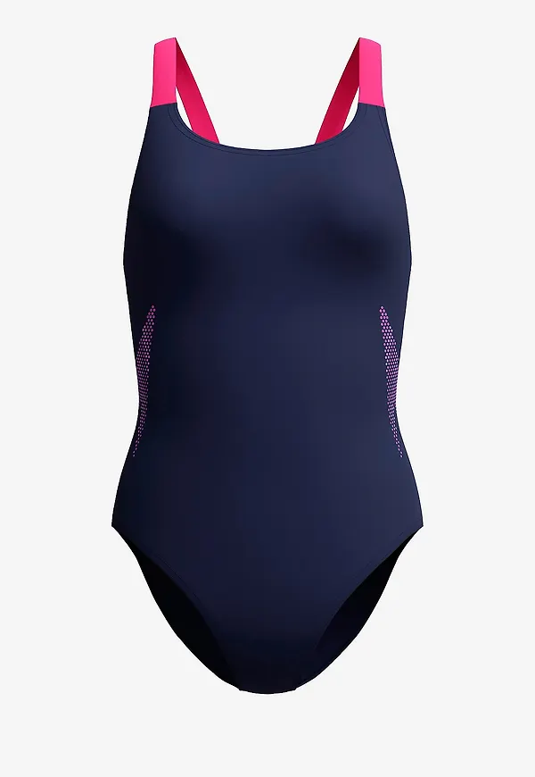 Speedo - Baddräkt Solid Boom Leaderback One Piece - Blå