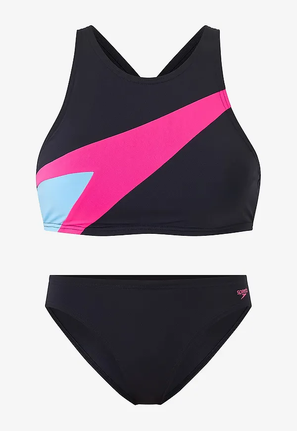 Speedo - Bikini Hyperboom Butterfly Back Bikini Set - Svart
