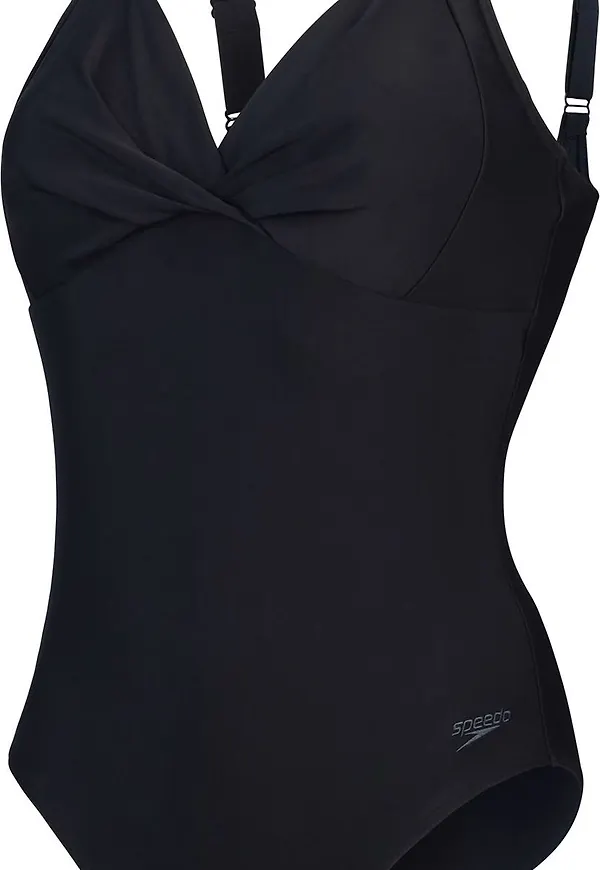 Speedo Women's Shaping Cross Knot 1 Piece Black