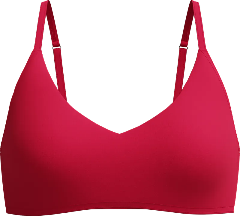 Speedo Women's Solid Triangle Bikini Top Ruby