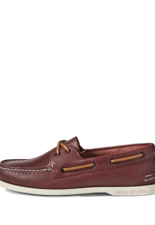 Sperry seglarskor i läder - Röd